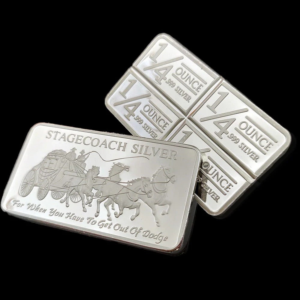 Stagecoach Silver Bar -1/4 Divisible Bar