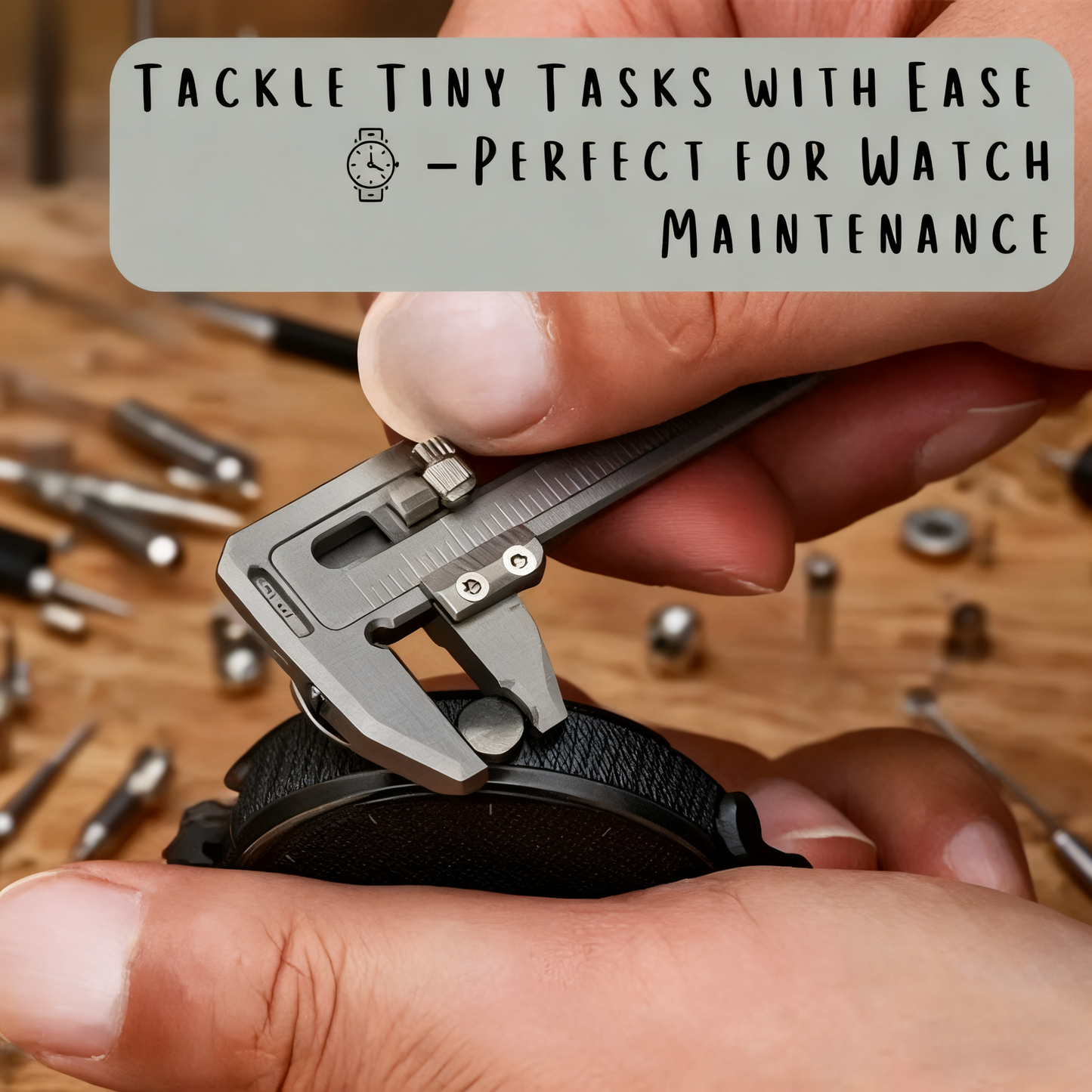 Titanium Mini Caliper with 9+ Functions in One