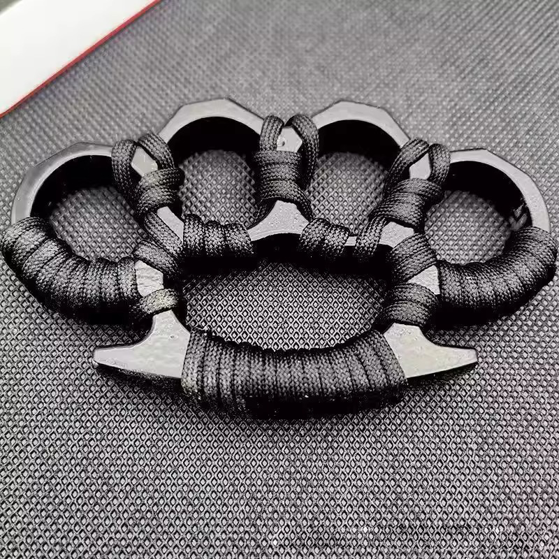 Four-finger Black Brass Knuckles