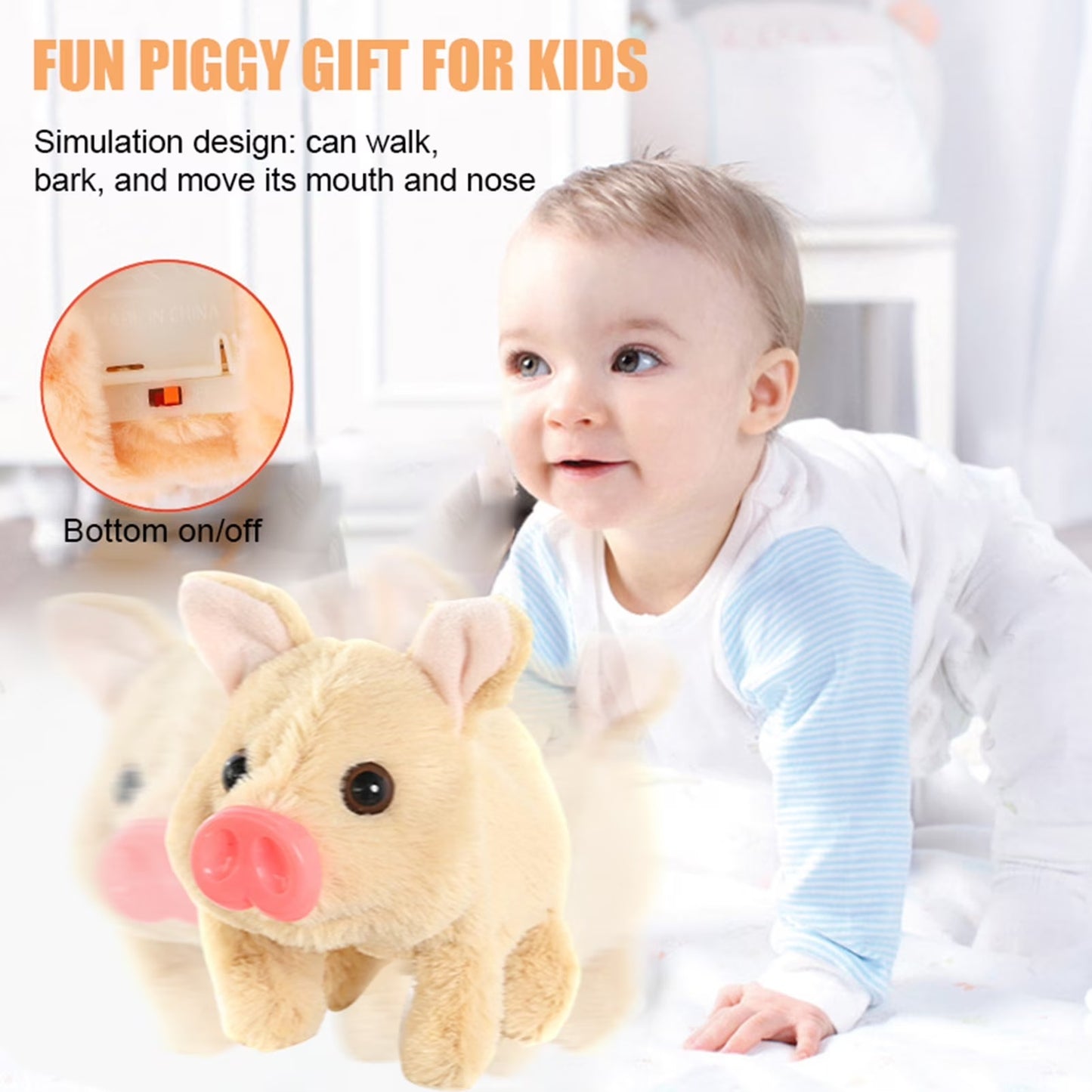 Christmas Special Offer-Electric Pig Plush Realistic Toy