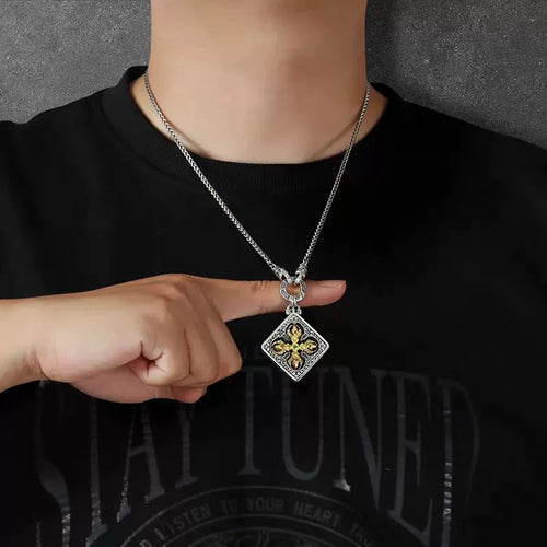 S925 Silver Dragon Bone Pendant