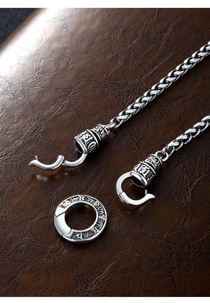 S925 Silver Dragon Bone Pendant