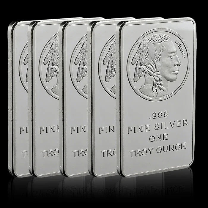 10 oz Silvertowne Mint Buffalo Silver Bar