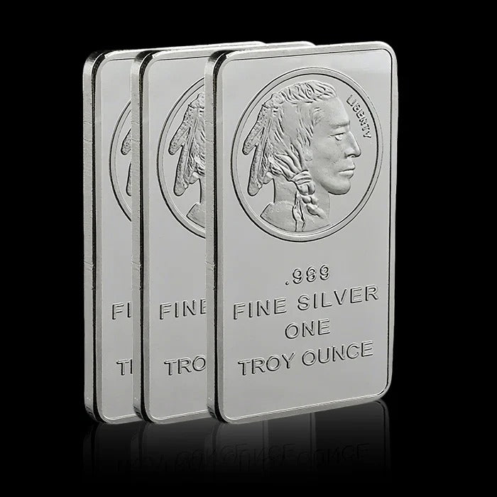10 oz Silvertowne Mint Buffalo Silver Bar