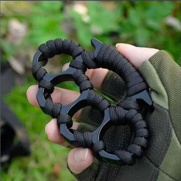 Four-finger Black Brass Knuckles