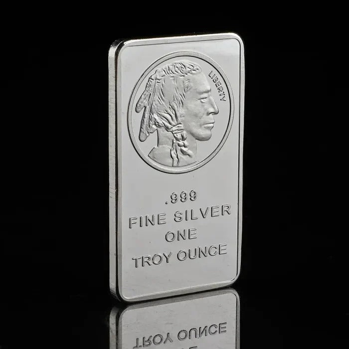 10 oz Silvertowne Mint Buffalo Silver Bar