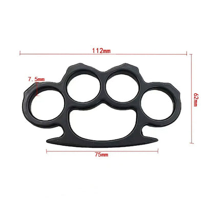 Four-finger Black Brass Knuckles