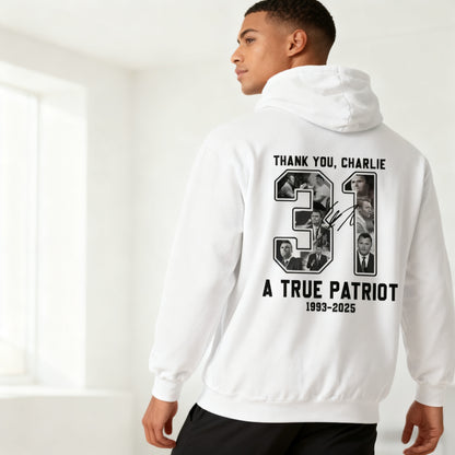 Justice for Charlie Kirk Freedom Hoodie