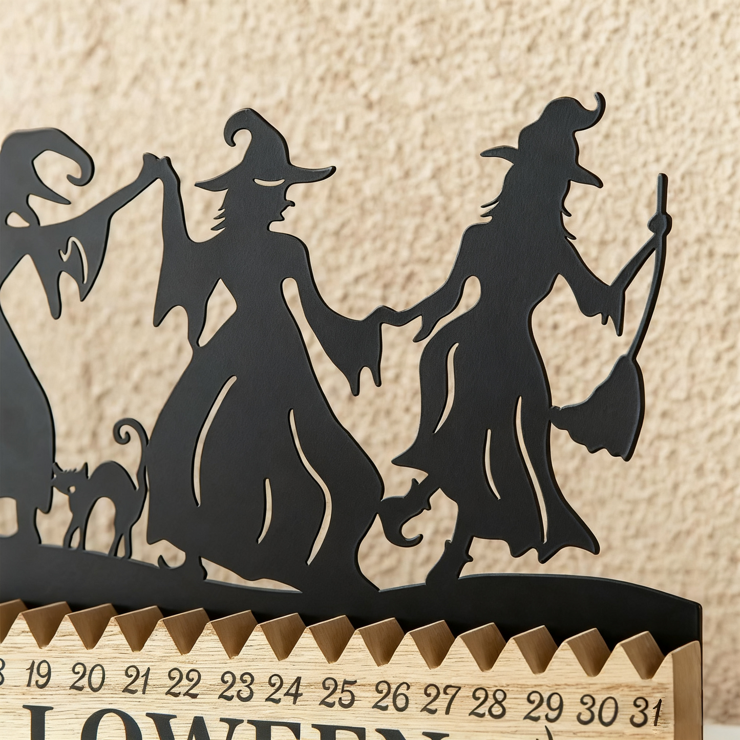 Halloween Witch Countdown Table Centerpiece