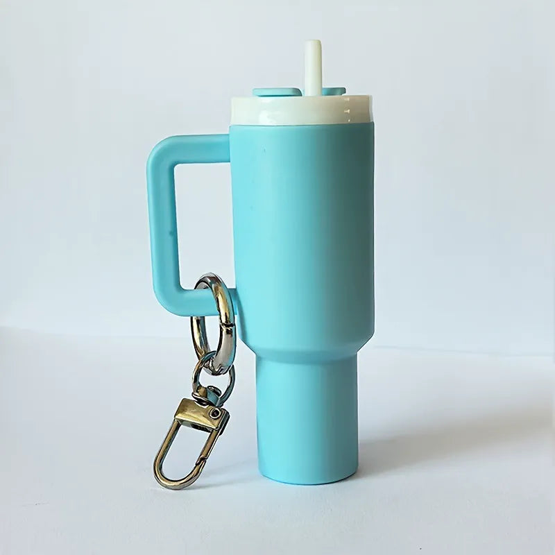 Mini Plastic Container Bottle Keychain