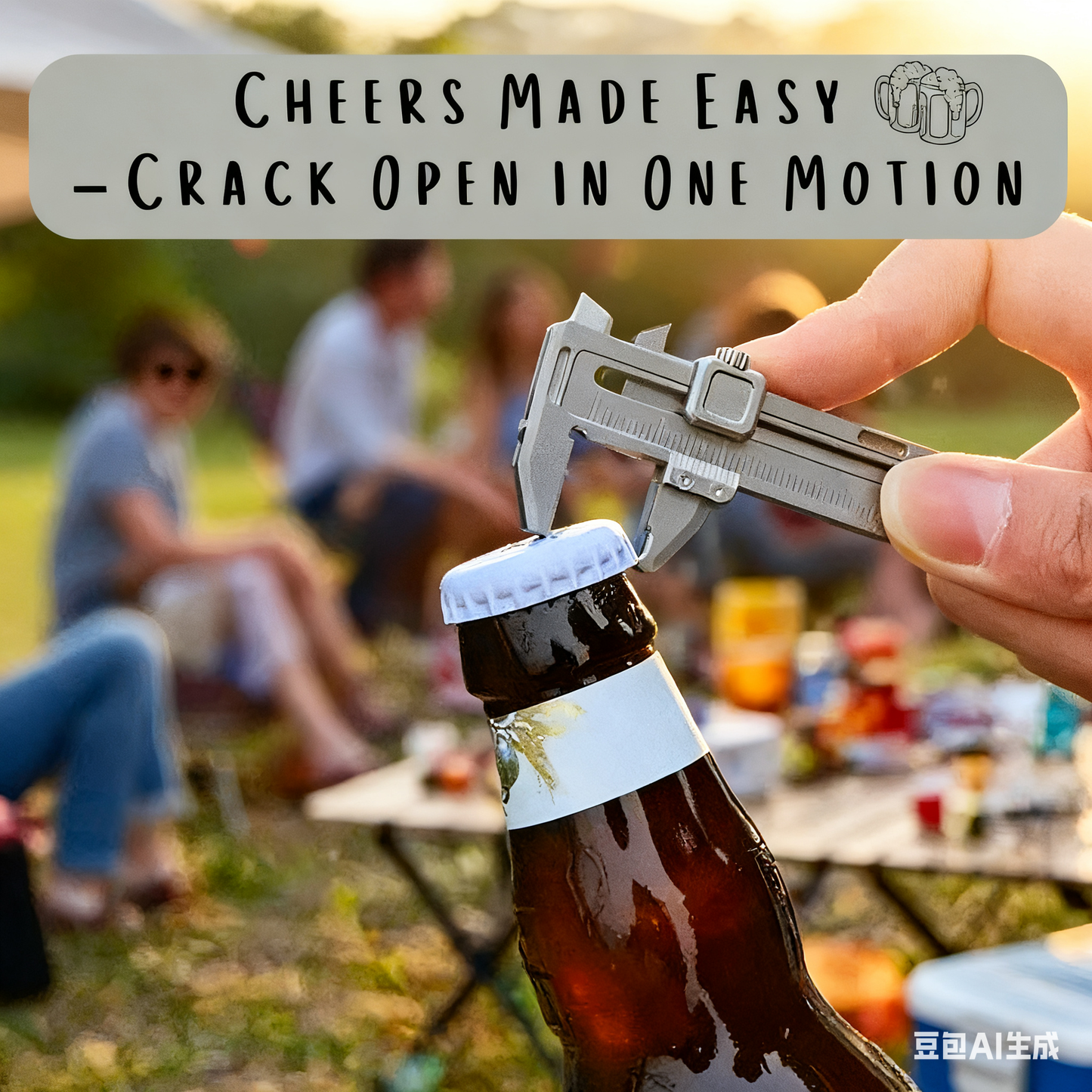 Titanium Mini Caliper with 9+ Functions in One