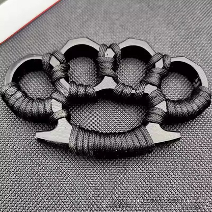 Four-finger Black Brass Knuckles