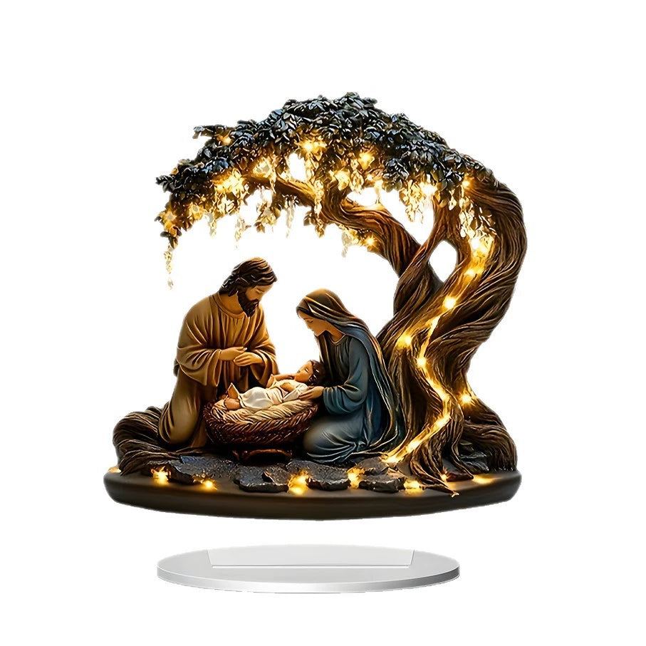 Sacred Nativity Acrylic Art Decor