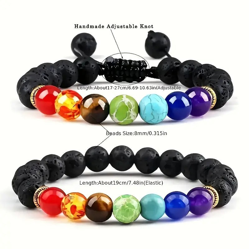 7 Chakra Life Tree Natural Stone Bracelets