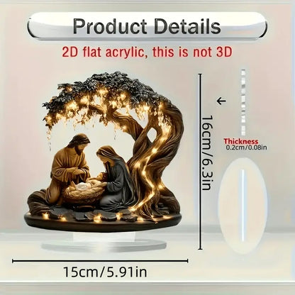 Sacred Nativity Acrylic Art Decor