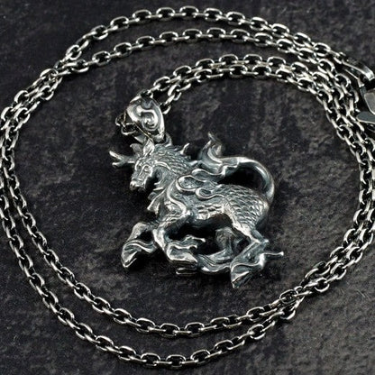 Silver Qilin Pendant