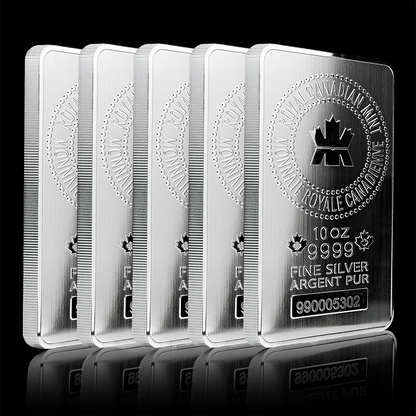 Royal Canadian Mint 10 oz Silver Bar