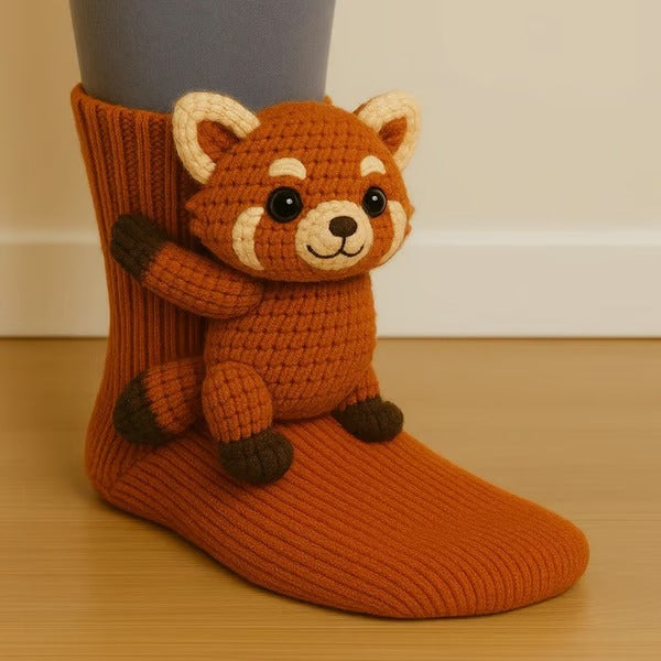🎄3D Knit Animal Socks