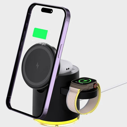 Qi2 Certified 3 in 1 Magnetic Wireless Charging Station