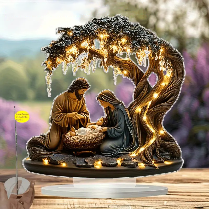 Sacred Nativity Acrylic Art Decor