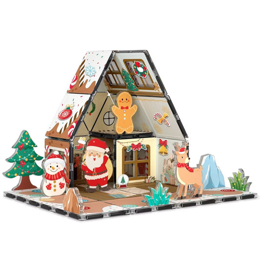 Magnetic Gingerbread House Building Set