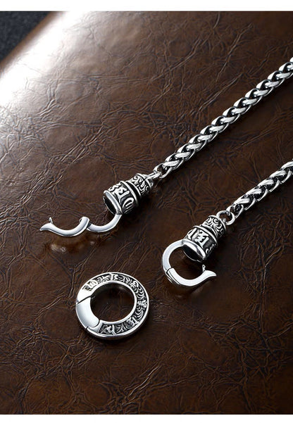 S925 Silver Dragon Bone Pendant