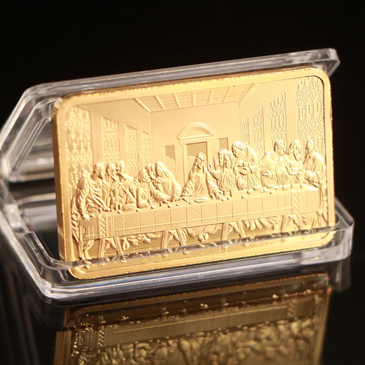 1 Troy Ounce Religious Themed Gold Clad Bar