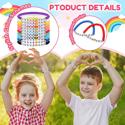 20 Pcs Jesus Loves You Bracelets