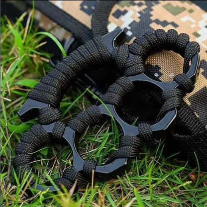 Four-finger Black Brass Knuckles