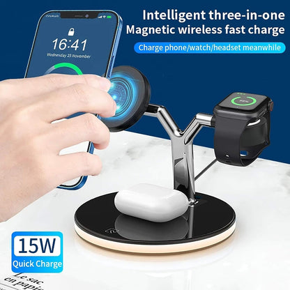 3 in 1 Magnetic Wireless Charging Station