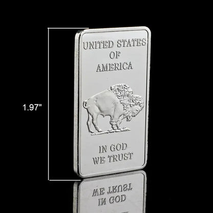10 oz Silvertowne Mint Buffalo Silver Bar